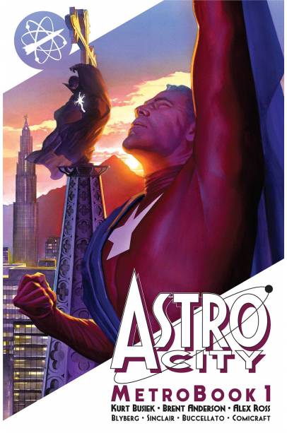 ASTRO CITY METROBOOK TP VOL 01 TRIPLE SIGNED BOOKPLATE BY ALEX ROSS BOOK / KURT BUSIEK /ANDERSON