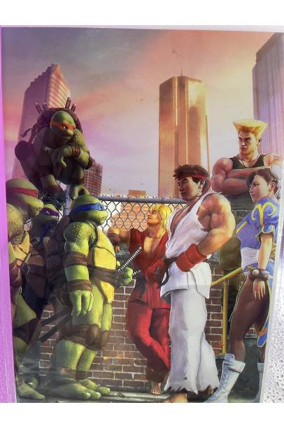 TMNT vs Street Fighter #1 Exclusive Tiago Da Silva Virgin Var c/w COA