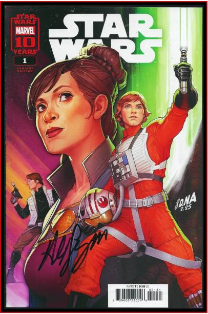 STAR WARS #1 SIGNED BY ALEX SEGURA C/W COA