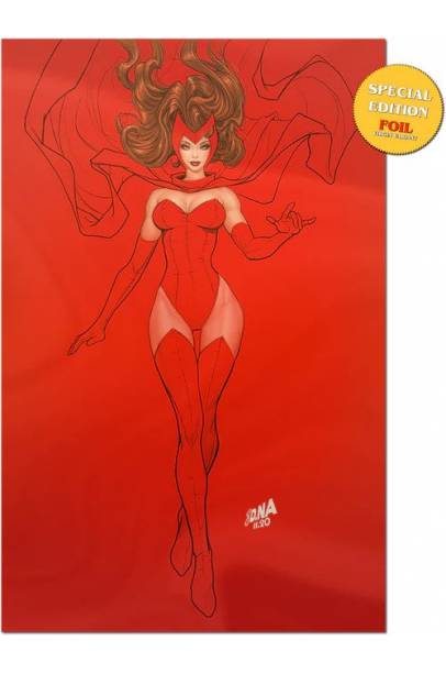 0 SCARLET WITCH #4 DAVID NAKAYAMA EXCLUSIVE FOIL VIRGIN VAR