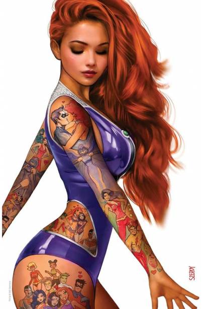 0 TITANS #1 NATHAN SZERDY EXCLUSIVE TATTOO VIRGIN VAR