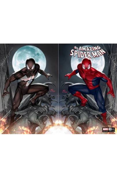 AMAZING SPIDER-MAN #3 FAN EXPO DALLAS EXCLUSIVE INHYUK LEE SET  OF 2 Trade dress and Virgin Set