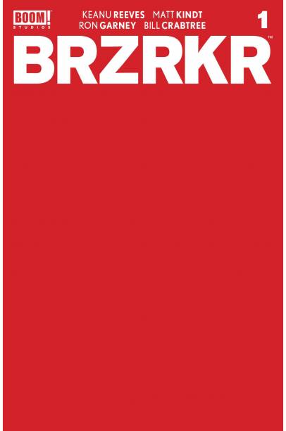BRZRKR (BERZERKER) #1 CVR F 10 COPY INCV RED BLANK SKETCH CV FIRST PRINT