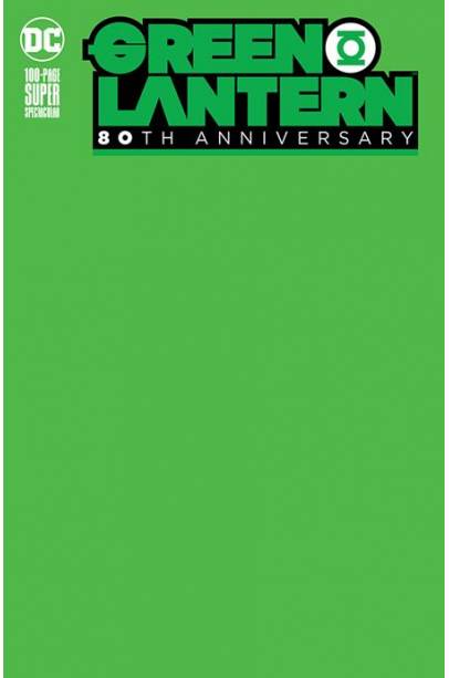 GREEN LANTERN 80TH ANNIV 100 PAGE SUPER SPECT #1 BLANK VAR E FIRST PRINTING