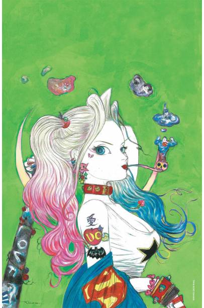 HARLEY QUINN #1 COVER E YOSHITAKO AMANO THANK YOU GREEN VARIANT