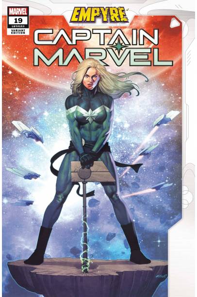 CAPTAIN MARVEL #19 OLIVETTI EMPYRE VAR EMP FIRST PRINT 1st Cameo Accuser Corps Ariel Olivetti