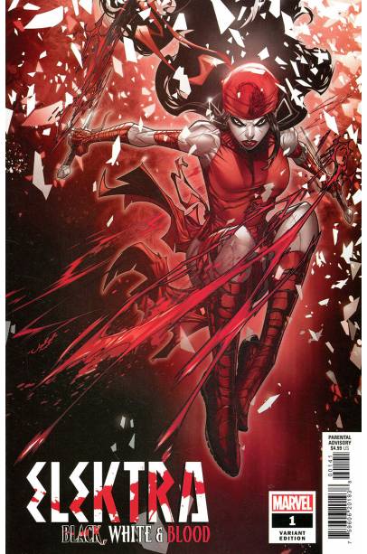 ELEKTRA BLACK WHITE BLOOD #1 (OF 4) JONBOY VAR