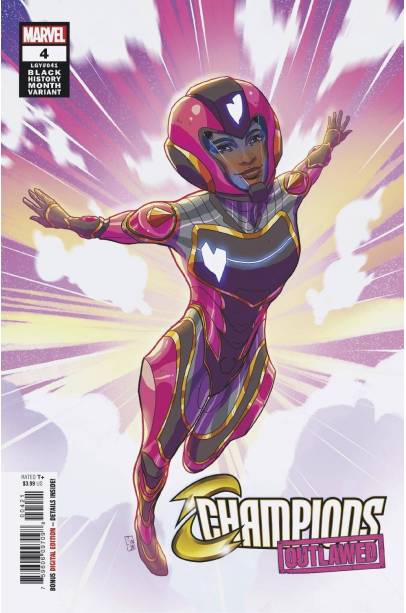 CHAMPIONS #4 SOUZA IRONHEART BLACK HISTORY MONTH VAR FIRST PRINTING