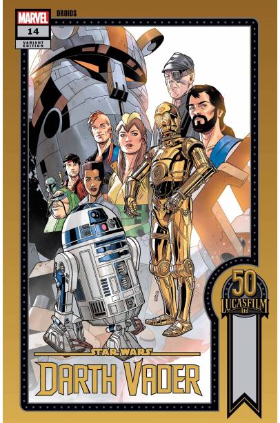 STAR WARS DARTH VADER #14 SPROUSE LUCASFILM 50TH VAR WOBH
