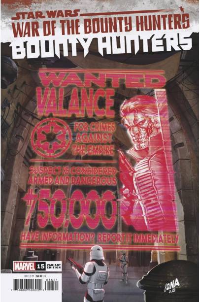STAR WARS BOUNTY HUNTERS #15 WANTED POSTER VAR WOBH
