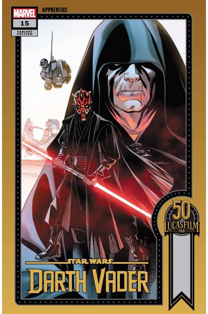 STAR WARS DARTH VADER #15 SPROUSE LUCASFILM 50TH VAR WOBH