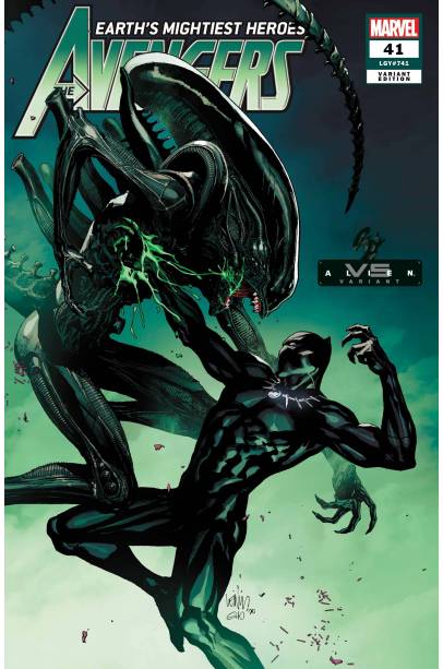 AVENGERS #41 YU MARVEL VS ALIEN VAR