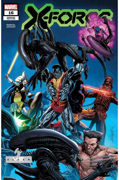 X-FORCE #16 LARROCA MARVEL VS ALIEN VAR