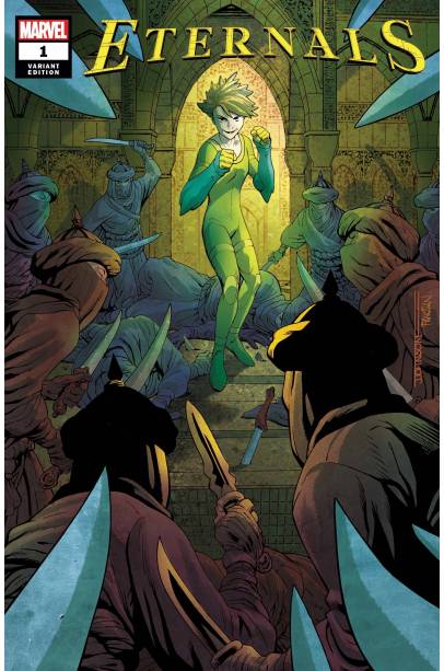 ETERNALS #1 JEFF JOHNSON VAR FIRST PRINTING
