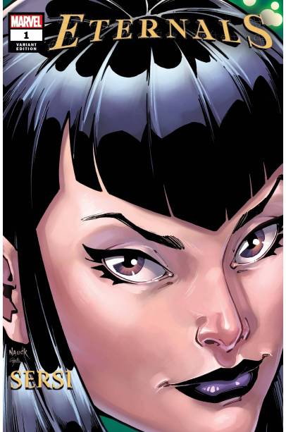 ETERNALS #1 NAUCK HEADSHOT VAR FIRST PRINTING